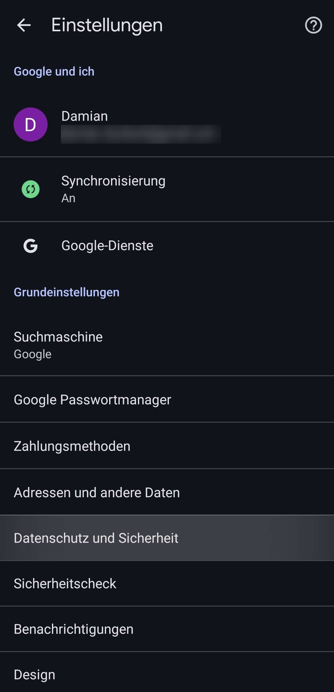 Chrome Mobile Datenschutz